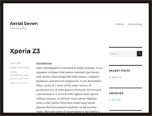 Tablet Screenshot of aerialseven.com